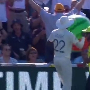 WATCH: Barmy Army chants 'Arise Sir Jofra' after English fast bowler returns beach ball to fans at Western Terrace