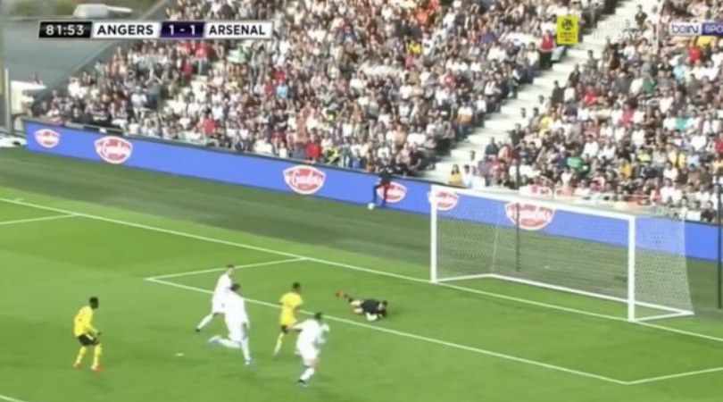 Watch Aubameyang miss a sitter against Angers