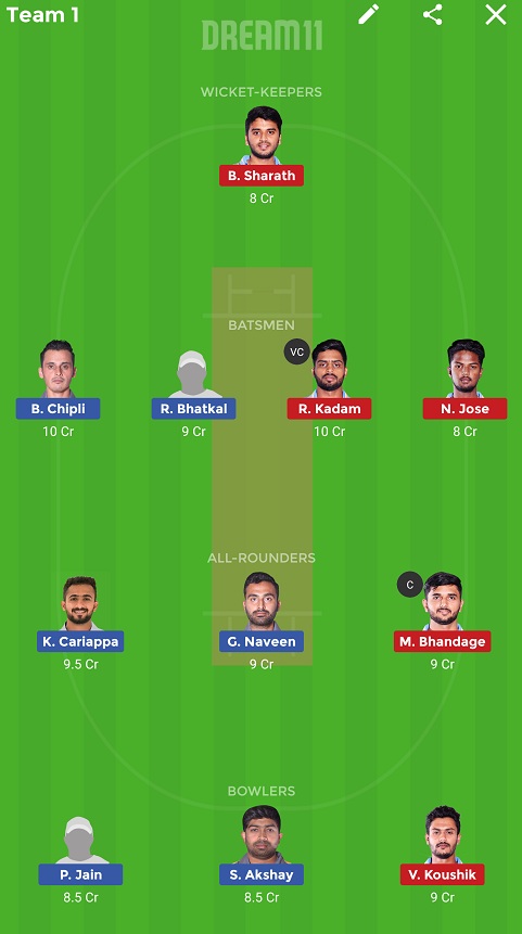 BIJ vs BB Dream11