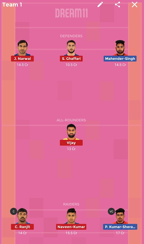 BLR vs DEL Dream11