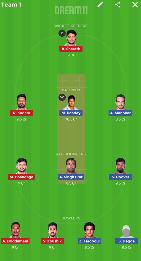 BP vs BB Dream11