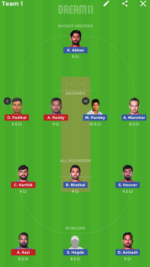 BP vs BT Dream11