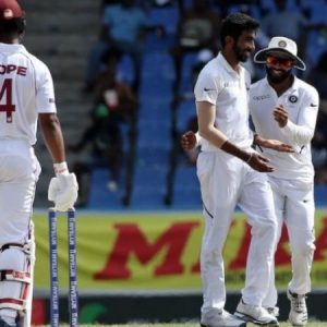 WATCH: Jasprit Bumrah gives 'smiling' send-off to Shai Hope after dismissing him with unplayable delivery during Antigua Test