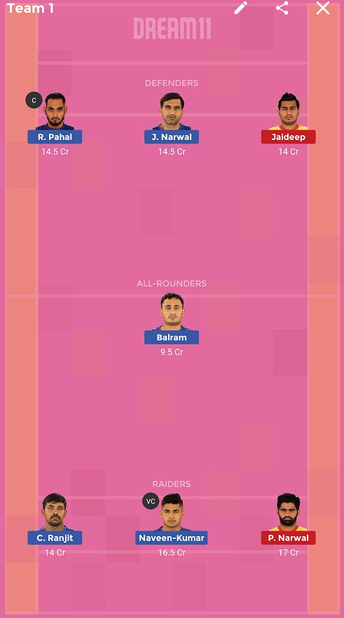DEL vs PAT Dream11