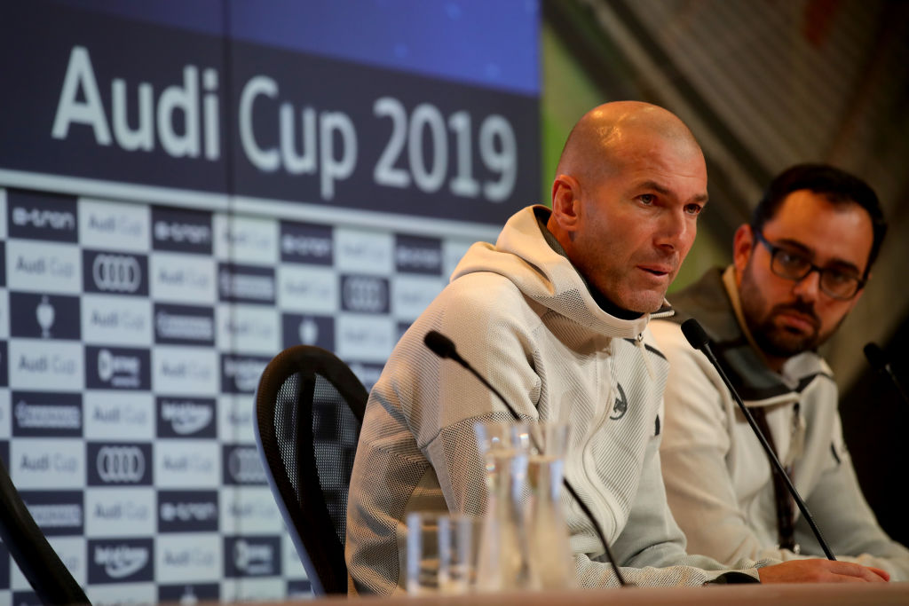 Zinedine Zidane reacts to Gareth Bale playing golf during Real Madrid’s loss to Tottenham