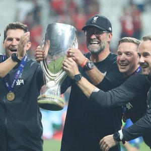 Jurgen Klopp hilariously impersonates ‘Rocky Balboa’ following Adrian’s heroics in the UEFA Super Cup