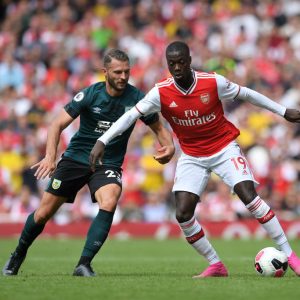 Watch Nicolas Pepe skilfully dribble past one Burnley defender and nutmeg the other