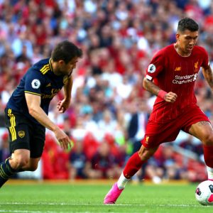 Roberto Firmino’s striking piece of skill leaves Dani Ceballos dazzled during Liverpool’s 3-1 drubbing of Arsenal