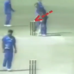 Watch: Batsman hit wicket goes unnoticed as non-striker fixes the stumps