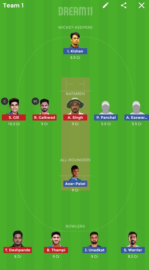 IN-R vs IN-B Dream11