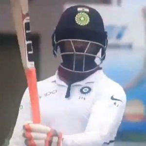WATCH: Ravindra Jadeja's sword celebration after completing 11th Test half-century vs West Indies at Antigua