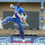 Virat Kohli celebration vs West Indies: Watch Indian captain 'signals towards surname' post 42nd ODI century
