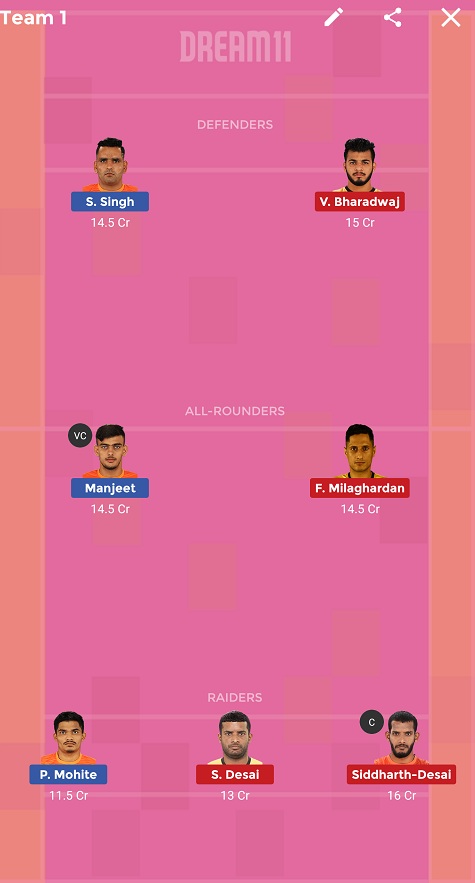 PUN vs HYD Dream11