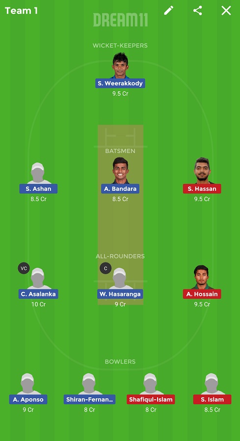 SL-ET vs BD-ET Dream11