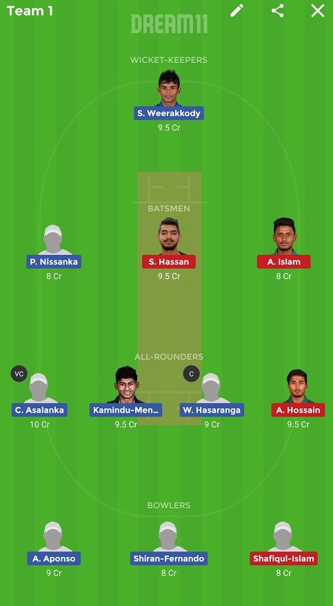 SL-ET vs BD-ET Dream11