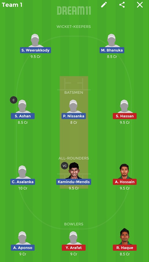 SL-ET vs BD-ET Dream11