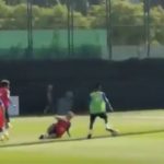 Ansu Fati: 16-year-old Barcelona wonderkid toys veteran midfielder in training