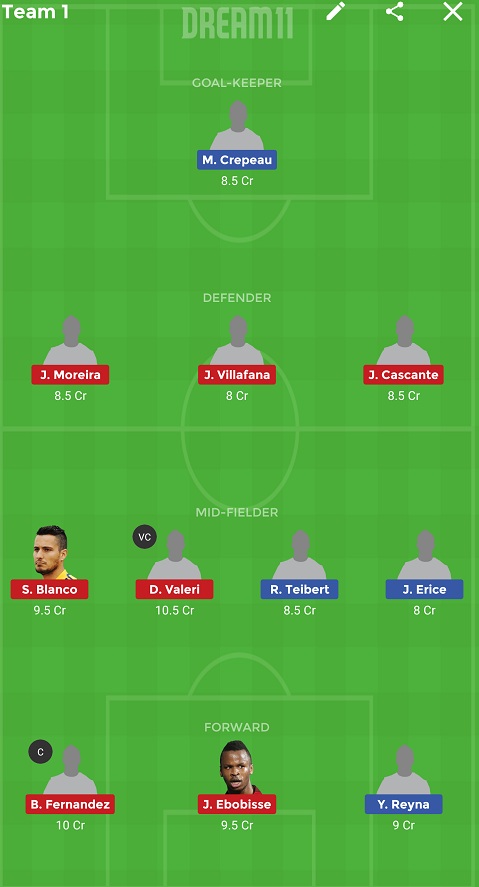 VAN vs PT Dream11