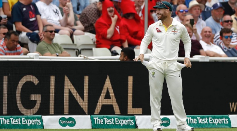 WATCH: David Warner responds with empty pockets after English crowd chants "He's got sandpaper in his hands"