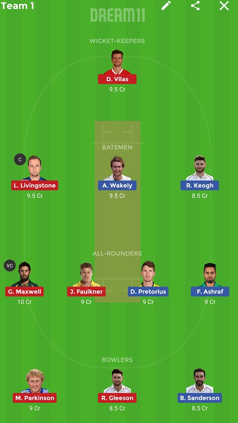 NOR vs LAN Dream11