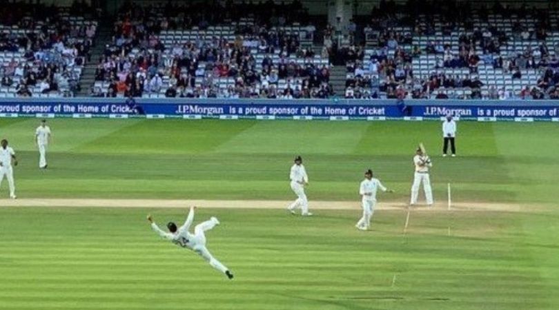 Joe Denly catch vs Australia: Watch English fielder's grabs one-handed stunner to dismiss Tim Paine at Lord's