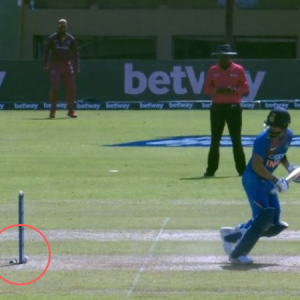 WATCH: Virat Kohli gets massive reprieve as bails don't fall despite ball hitting stumps off Oshane Thomas