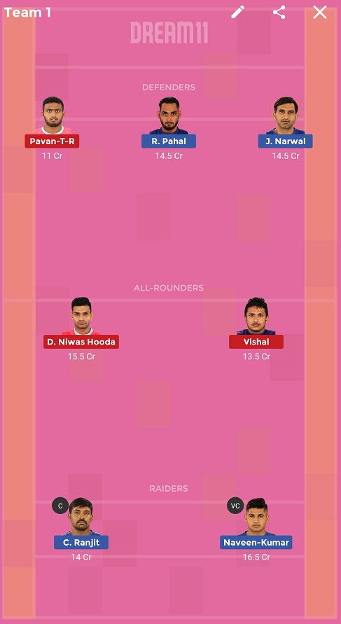 DEL vs JAI Dream11