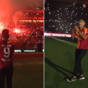 More than 40,000 Galatasaray fans turn up for unveiling of Radamel Falcao
