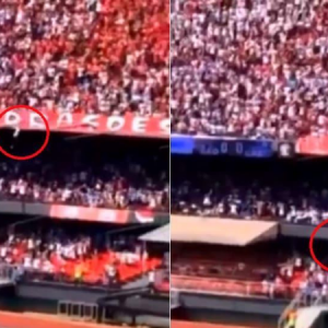 Watch: A fan falls 40 ft from the top tier of a football stadium in Brazil before landing on a 13-year old girl