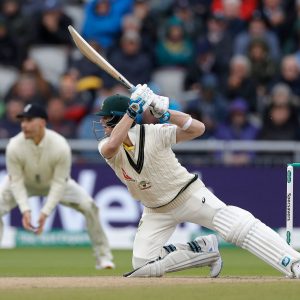 Watch: Steve Smith slashes at a ball and falls to bring his 8th consecutive 50 in the Ashes