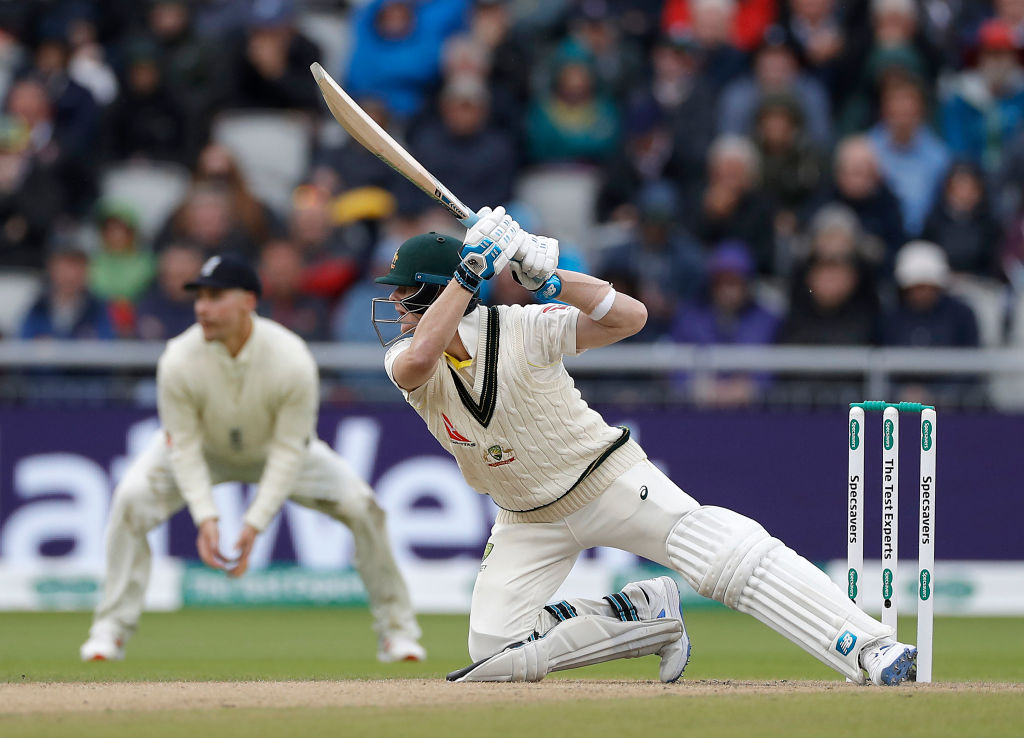 Watch: Steve Smith slashes at a ball and falls to bring his 8th consecutive 50 in the Ashes