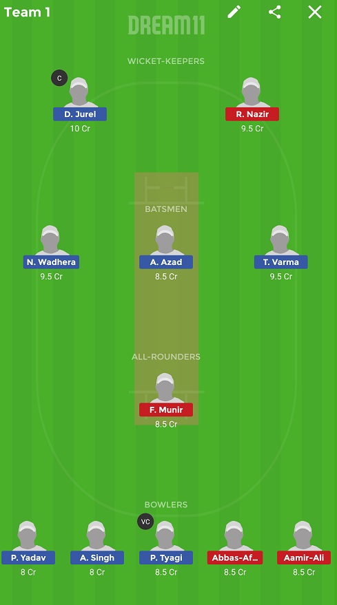 IN-Y vs PK-Y Dream11