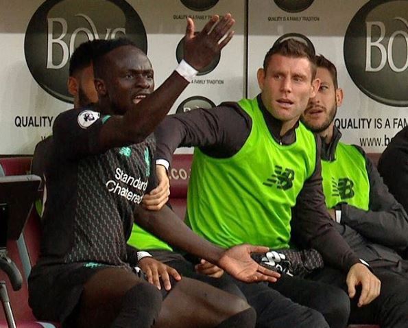 Sadio Mane replies to James Milner's hilarious post on forward's rift between Salah against Burnley