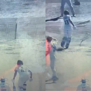 Ben Duckett posts a hilarious tweet of Joe Clarke smashing his stumps after getting dismissed