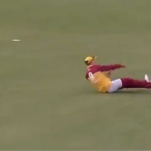 WATCH: Marnus Labuschagne's pants come off as he dives to run-out Chris Tremain in Marsh Cup
