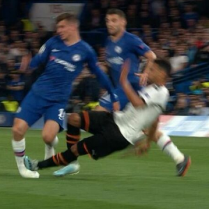 Mason Mount injured after receiving a horror tackle on his UEFA Champions League debut for Chelsea
