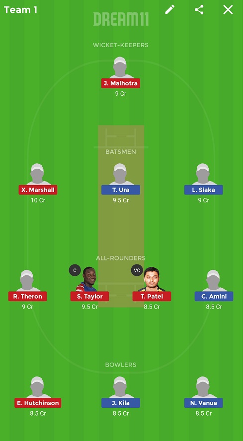 PNG vs USA Dream11