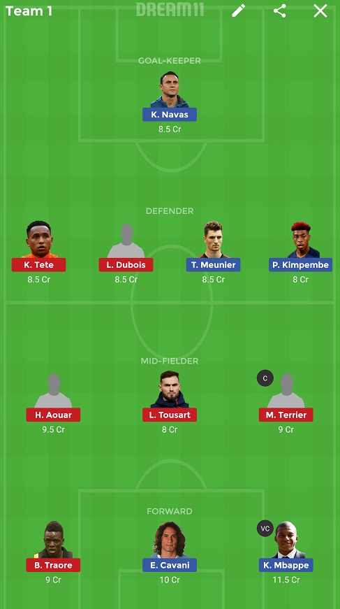 PSG vs LYN dREAM11