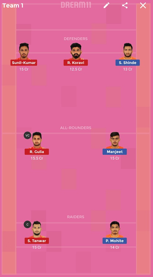 PUN vs GUJ Dream11