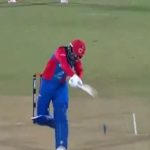 WATCH: Rashid Khan hits tennis forehand shot for a stunning six vs Zimbabwe