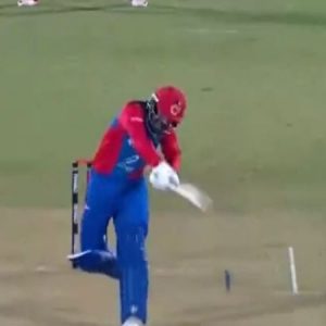 WATCH: Rashid Khan hits tennis forehand shot for a stunning six vs Zimbabwe