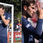 Player gets emotional during celebration after losing his father three hours prior to kick off