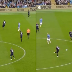 Paul Scholes produces filthy pass during Vincent Kompany's testimonial