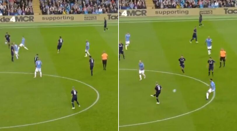 Paul Scholes produces filthy pass during Vincent Kompany's testimonial
