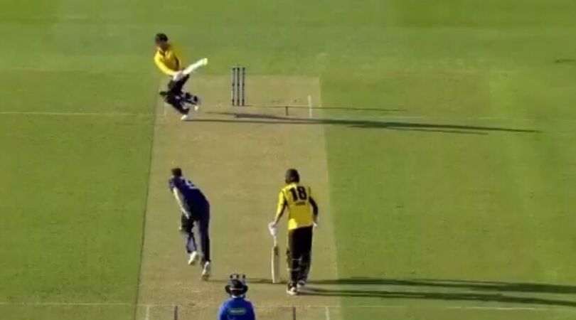 WATCH: Marcus Stoinis sweeps Scott Boland for incredible six in Marsh Cup