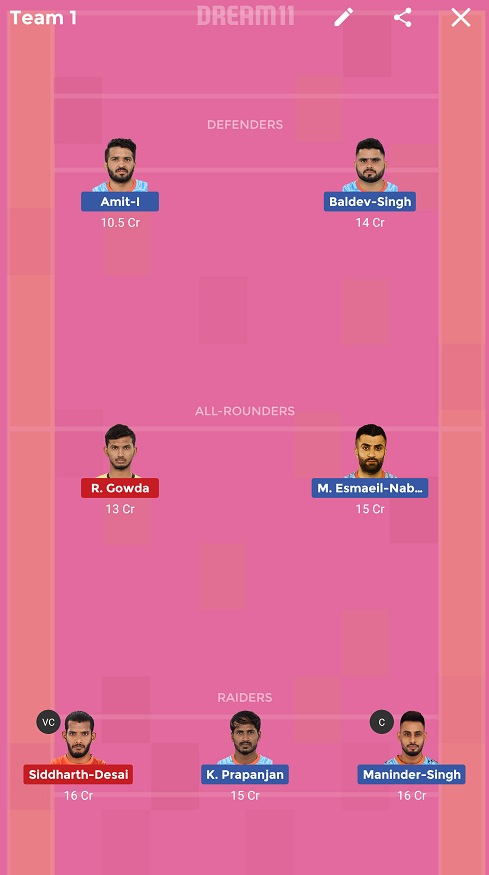 BEN vs HYD Dream11