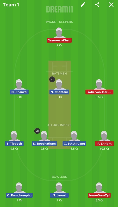 TL-W vs NAM-W Dream11