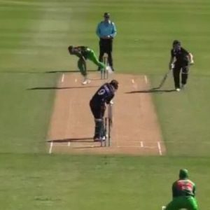 Bangladesh pace sensation Shoriful Islam sends RA Mariu’s leg-stump cartwheeling