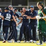WATCH: Tasmania lose five wickets for three runs in shocking batting collapse vs Victoria in Marsh Cup