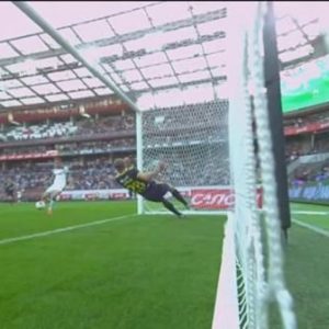 Evgeni Chernov pulls an incredible goal-line clearance in Russian Premier League